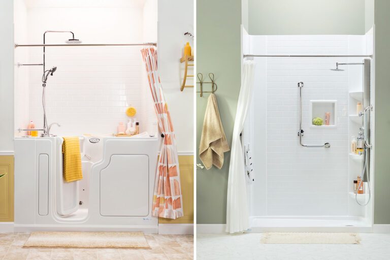 walk-in tub versus walk-in shower comparison