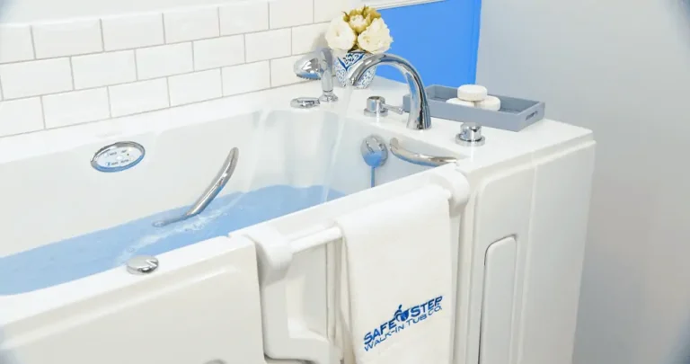 walk-in tub being filled up