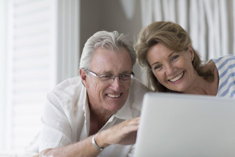 Couple researching Different Types of Walk-In Tubs