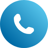 blue icon with a phone