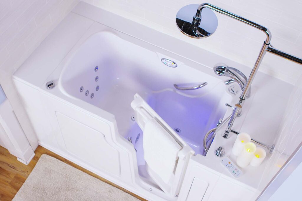 walk-in tub shower combo