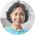 old woman with black hair