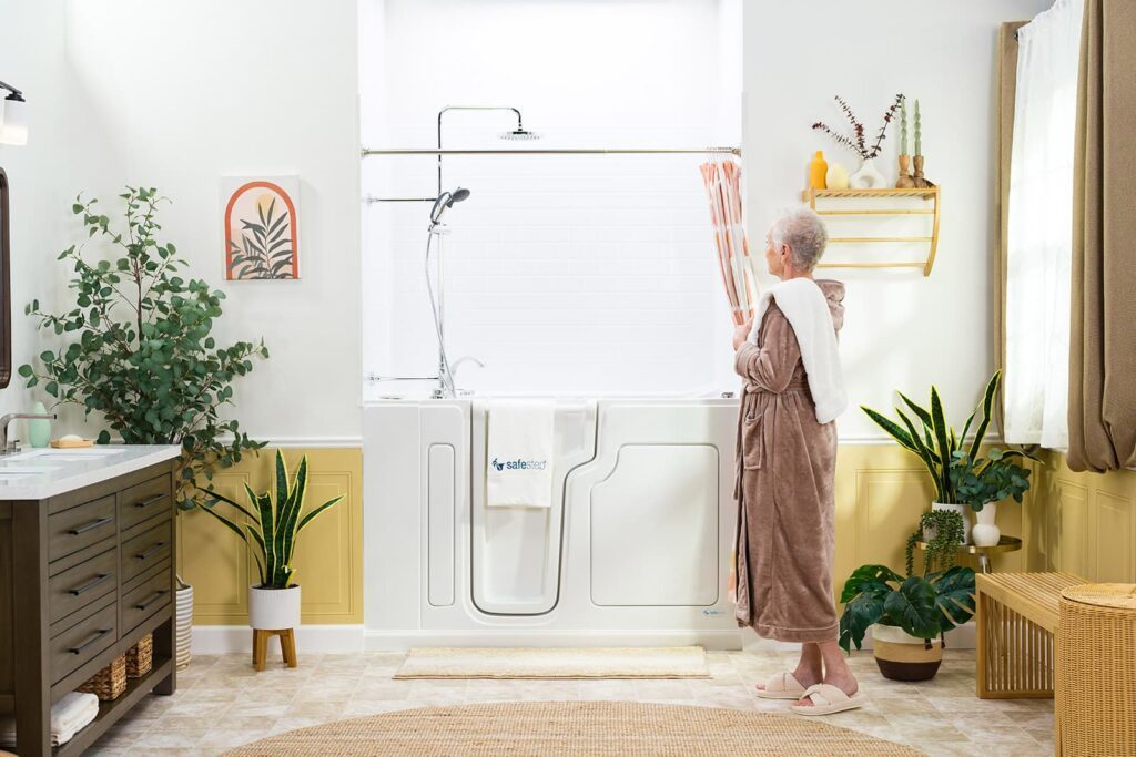 walk-in tub shower combo