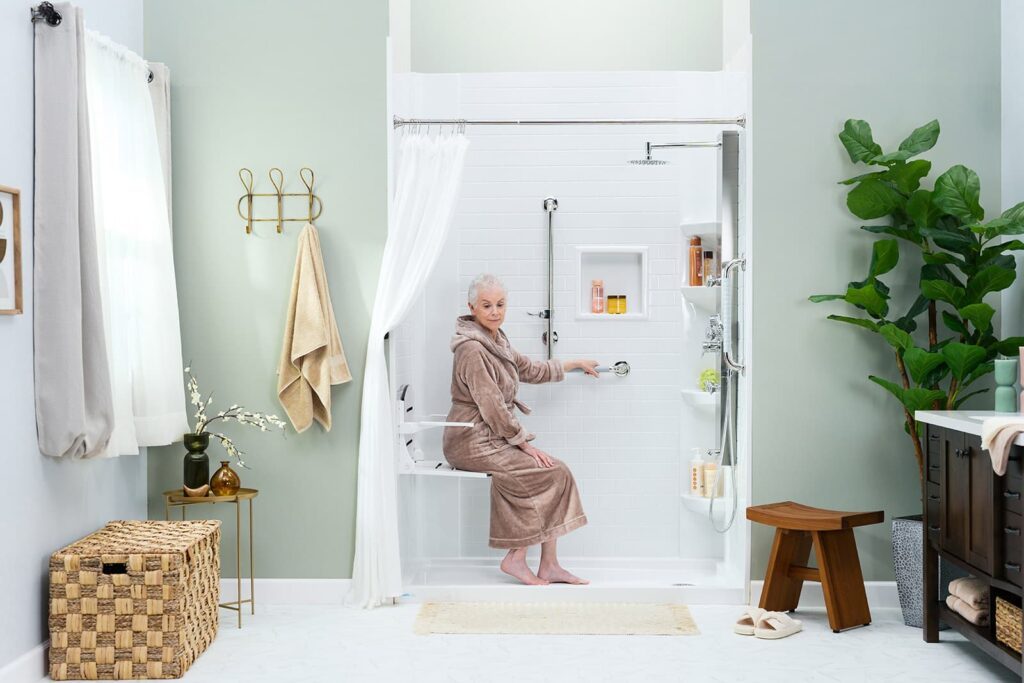 walk-in shower