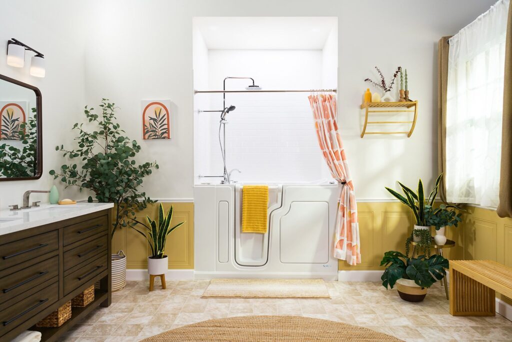 walk-in tub shower combo