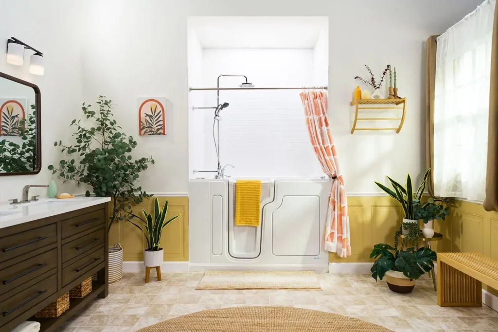 walk-in tub shower combo