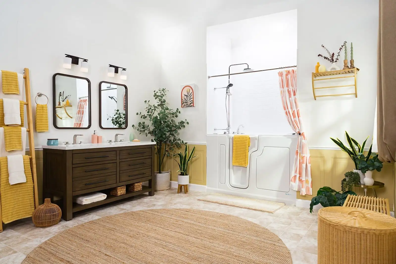 walk-in tub shower combo