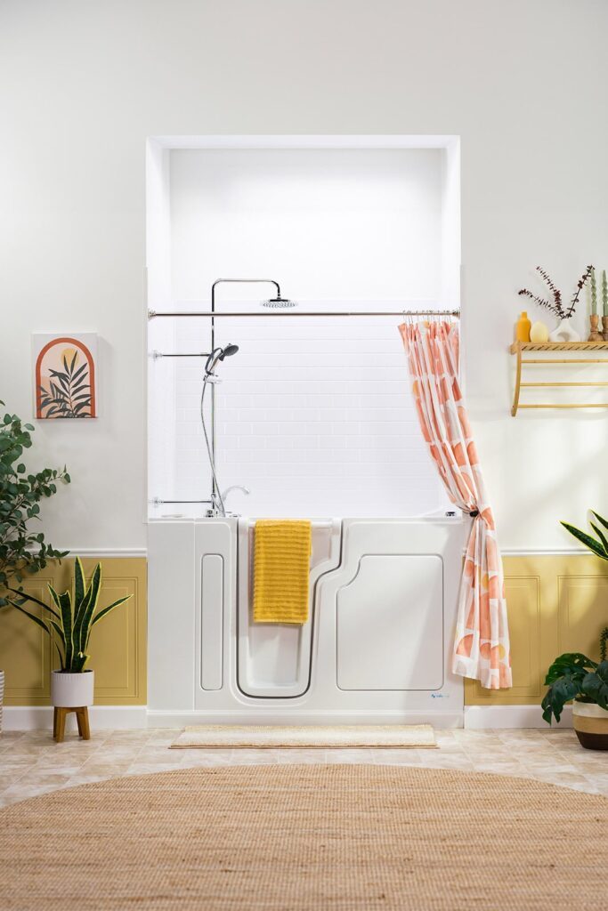 walk-in tub shower combo