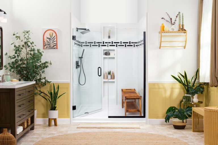 Safe Step Autograph Walk-In Shower with shower niche