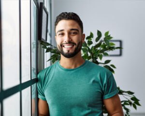 Smiling man