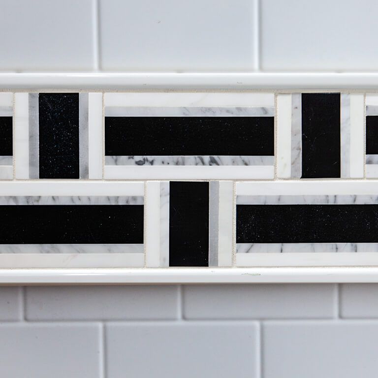 basketweave accent tile