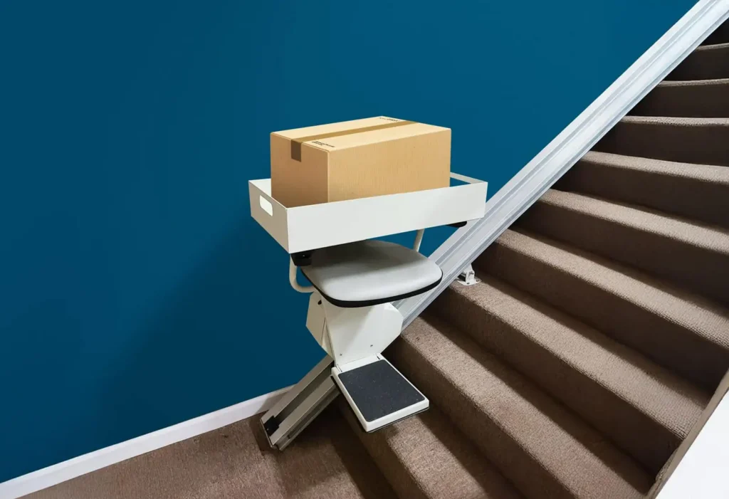 Cargo tray add-on with a box