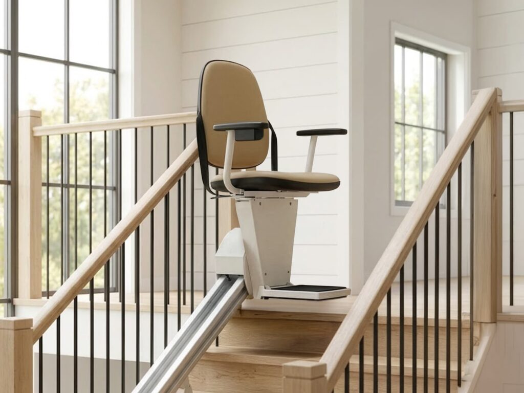 Straight indoor stairlift